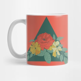 An aesthetic flower design Mug